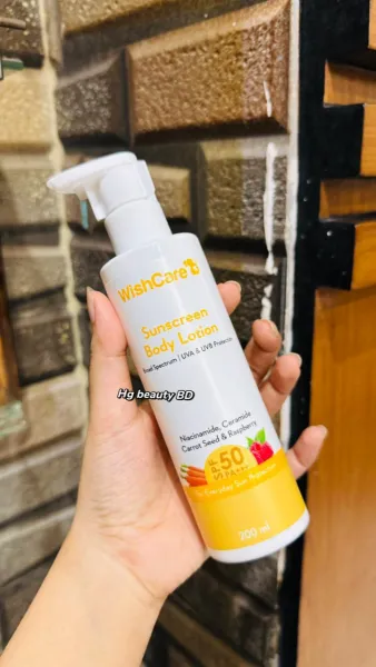Wishcare SPF50 Sunscreen Body Lotion – Broad Spectrum- 200ml